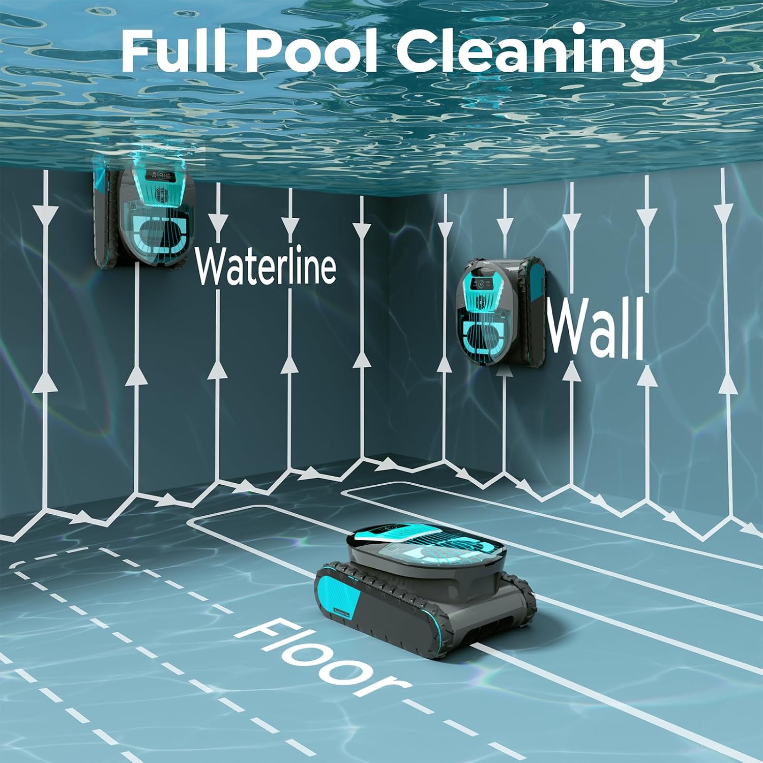 Detalle de Pleco Pro Robotic Pool Cleaner, 240-Minute Runtime