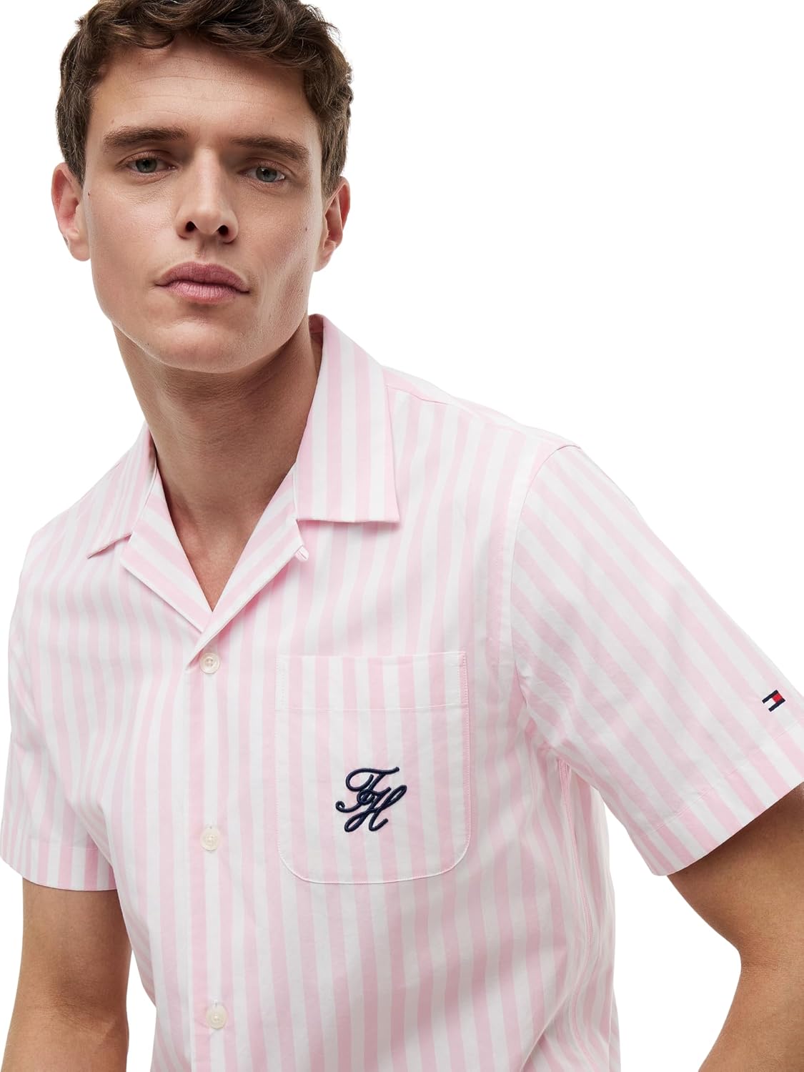 Detalle de Tommy Hilfiger Men's Papertouch Pop STP Sslv Shirt – Mw0mw42986