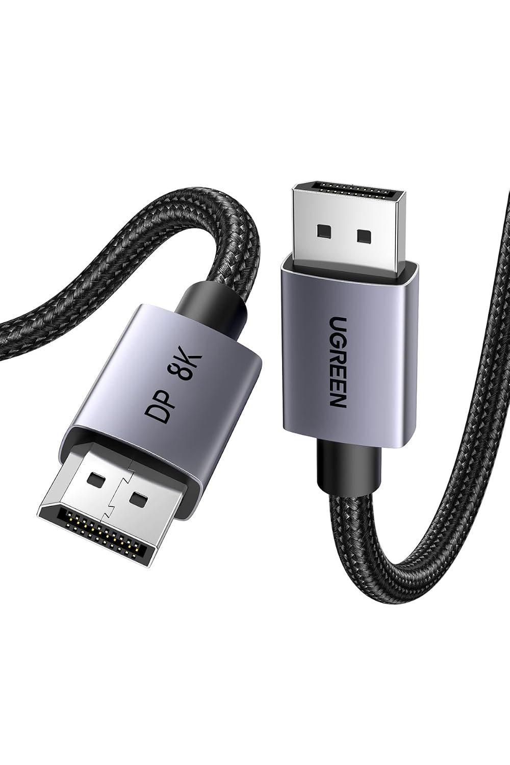 Detalle de UGREEN 8K DisplayPort-kabel 1.4, 1 m, VESA-gecertificeerd, 32,4 Gbit/s