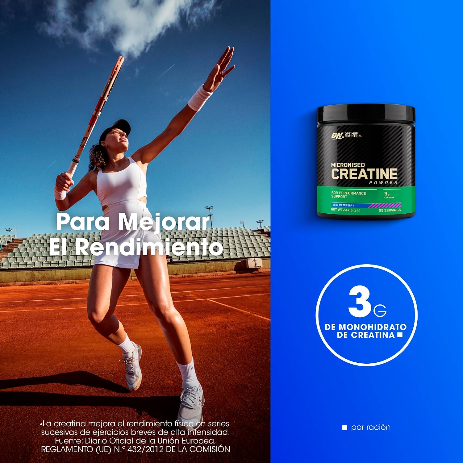 Thumbnail 3 de Optimum Nutrition Creatina Micronizada 360g Frambuesa