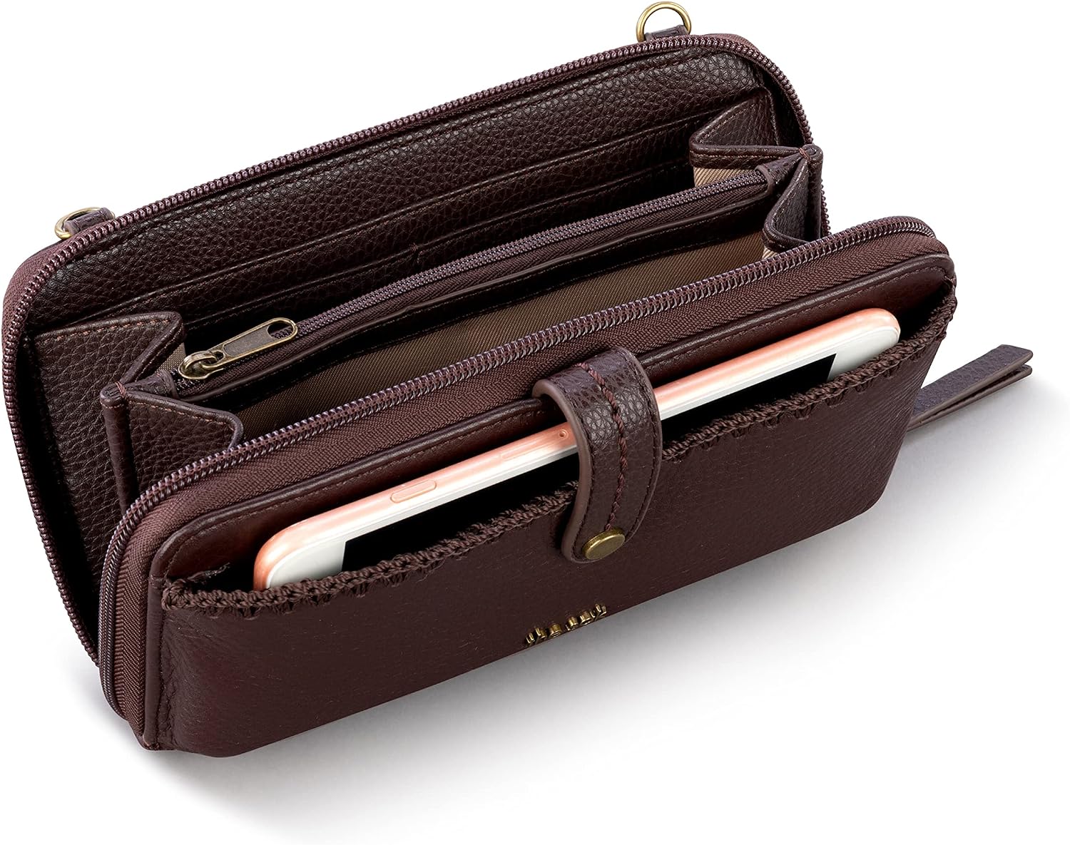 Detalle de The Sak Iris Smartphone Crossbody Purse with Card Slots and Detachable Straps