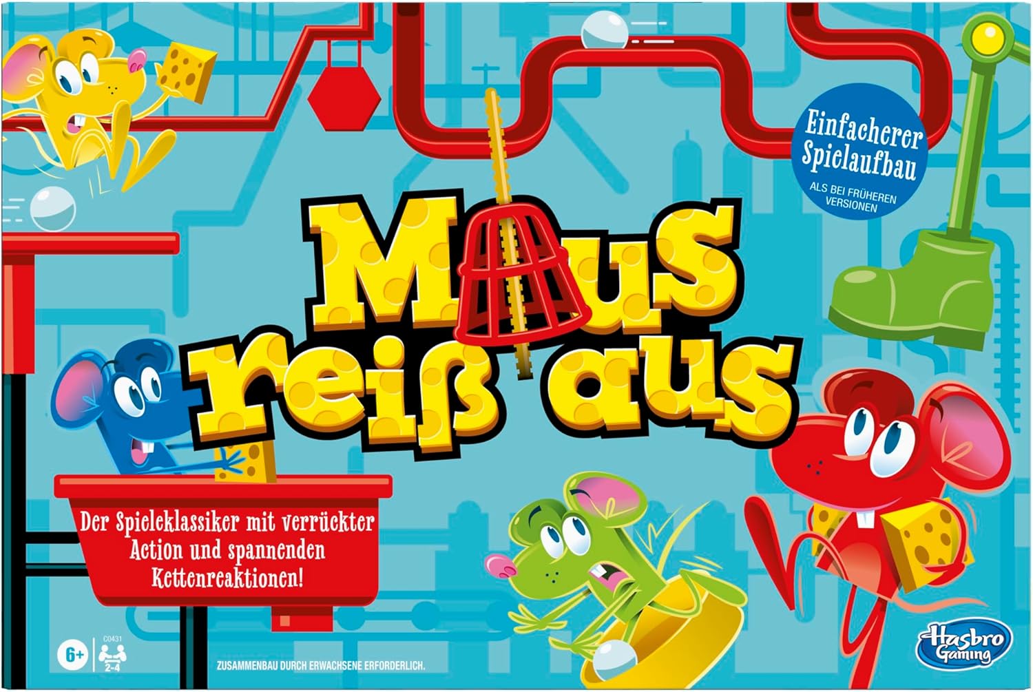Detalle de Maus reiß aus Familienspiel für 2–4 Spieler 🎲