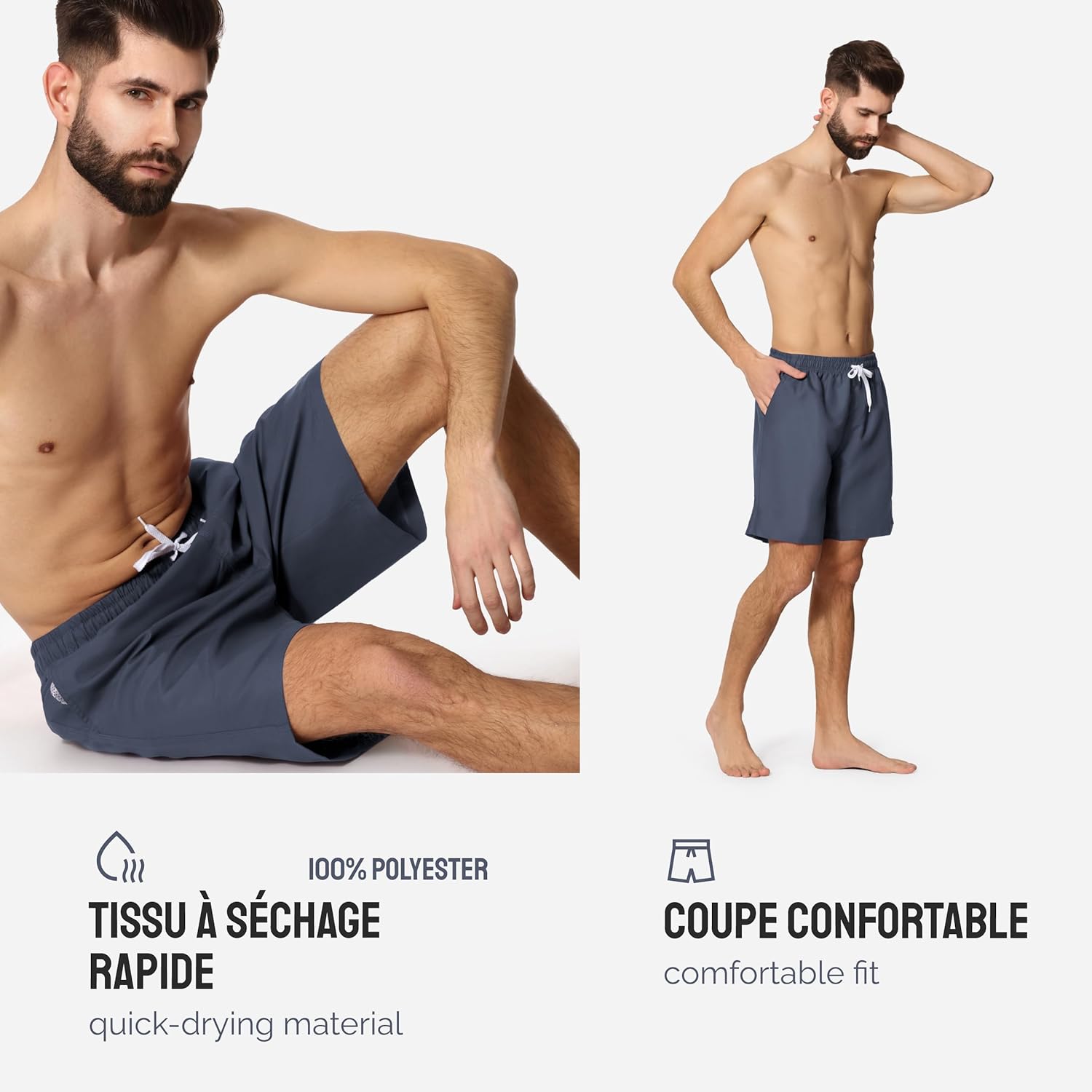 Thumbnail 3 de Ladeheid Short de Bain Homme – Séchage rapide, filets intérieurs et poches pratiques