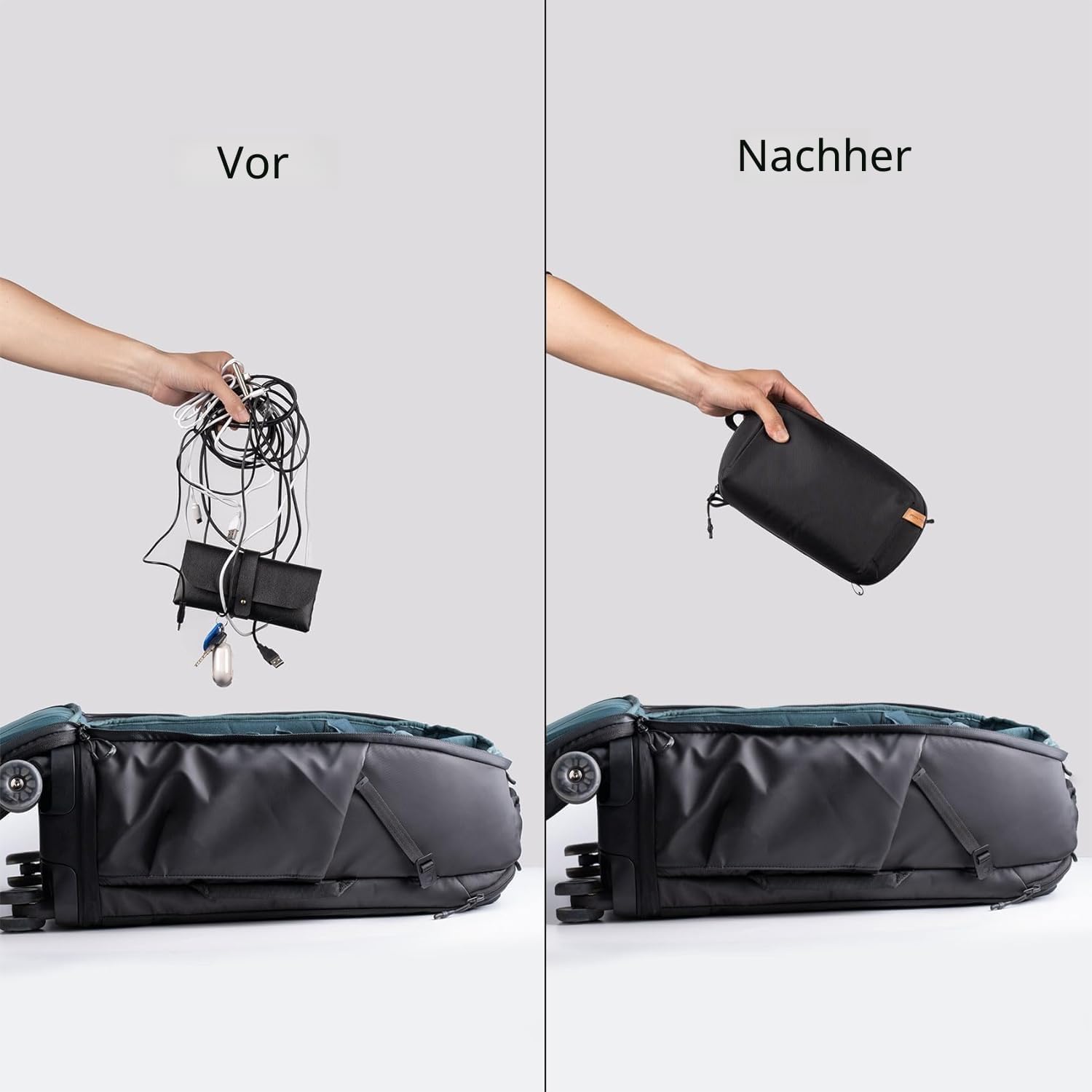Thumbnail 4 de PGYTECH Pouch Tech Elektronik-Organizer Tasche (wasserdicht), Zubehör-Tasche für Insta360 & Kamera-Setup – Schwarz