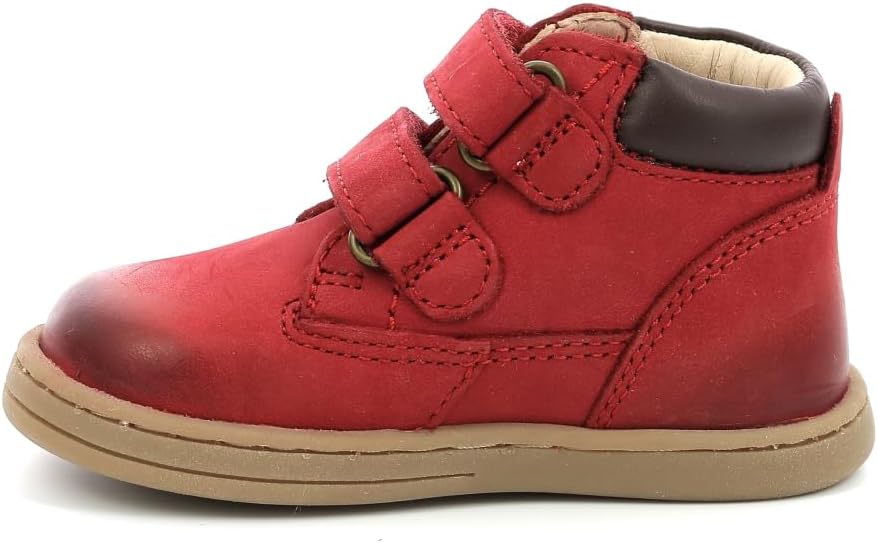 Detalle de Tackeasy Bottillons Mixte par Kickers — Scratch cuir lisse et montage elastomère