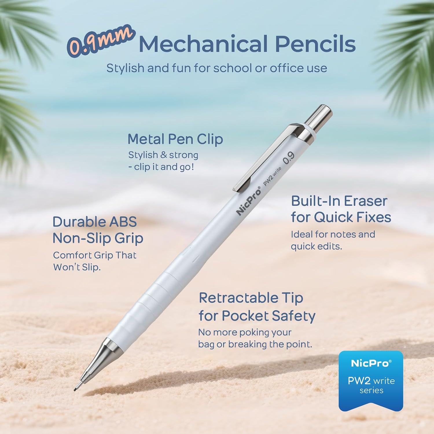Detalle de Nicpro Mechanical Pencil Set 0.9mm