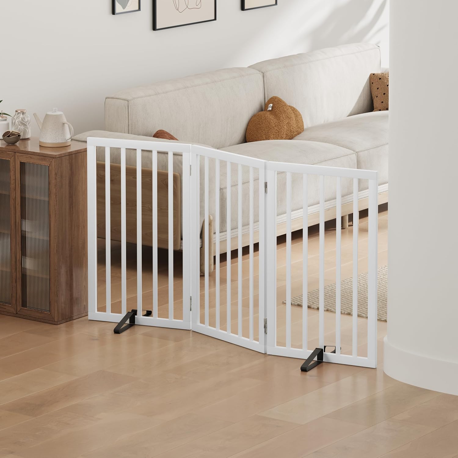Thumbnail 6 de Algherohein Tall Foldable Dog Gate 3‑panel