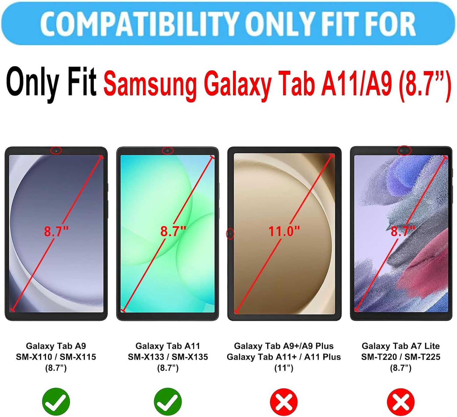 Thumbnail 1 de XunyLyee Kids case for Galaxy Tab A11