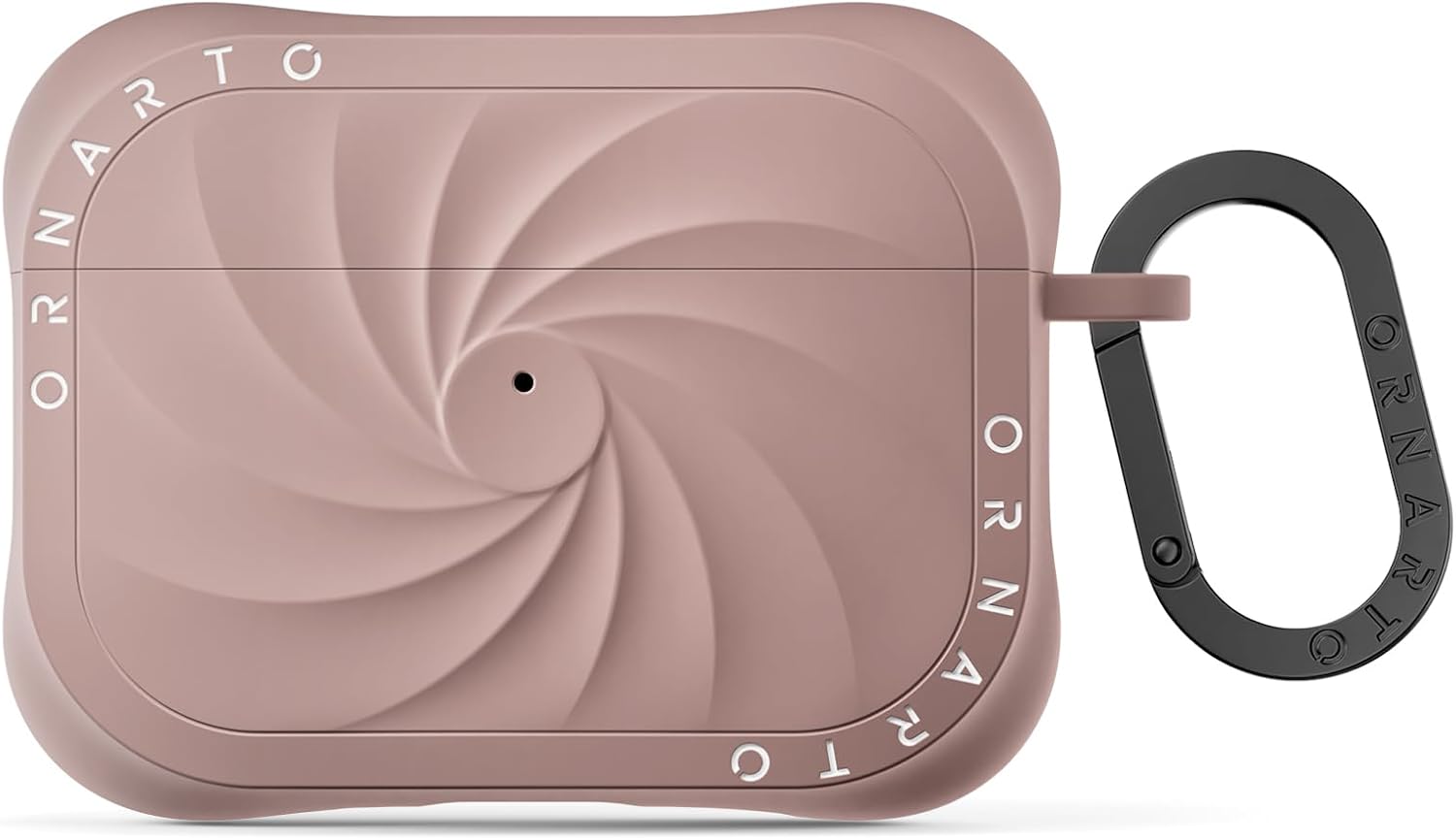 Thumbnail 6 de ORNARTO Vortuxe Coque en Silicone Liquide pour AirPods 4 (2024) — Protection Militaire 2X MIL-STD, LED Visible, Mousqueton, Noir