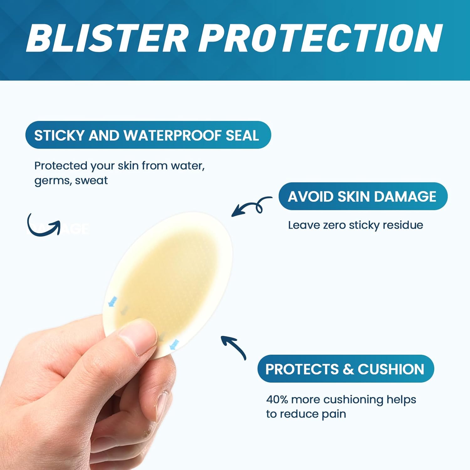 Detalle de Kimihome Hydrocolloid Blister Bandages 30ct