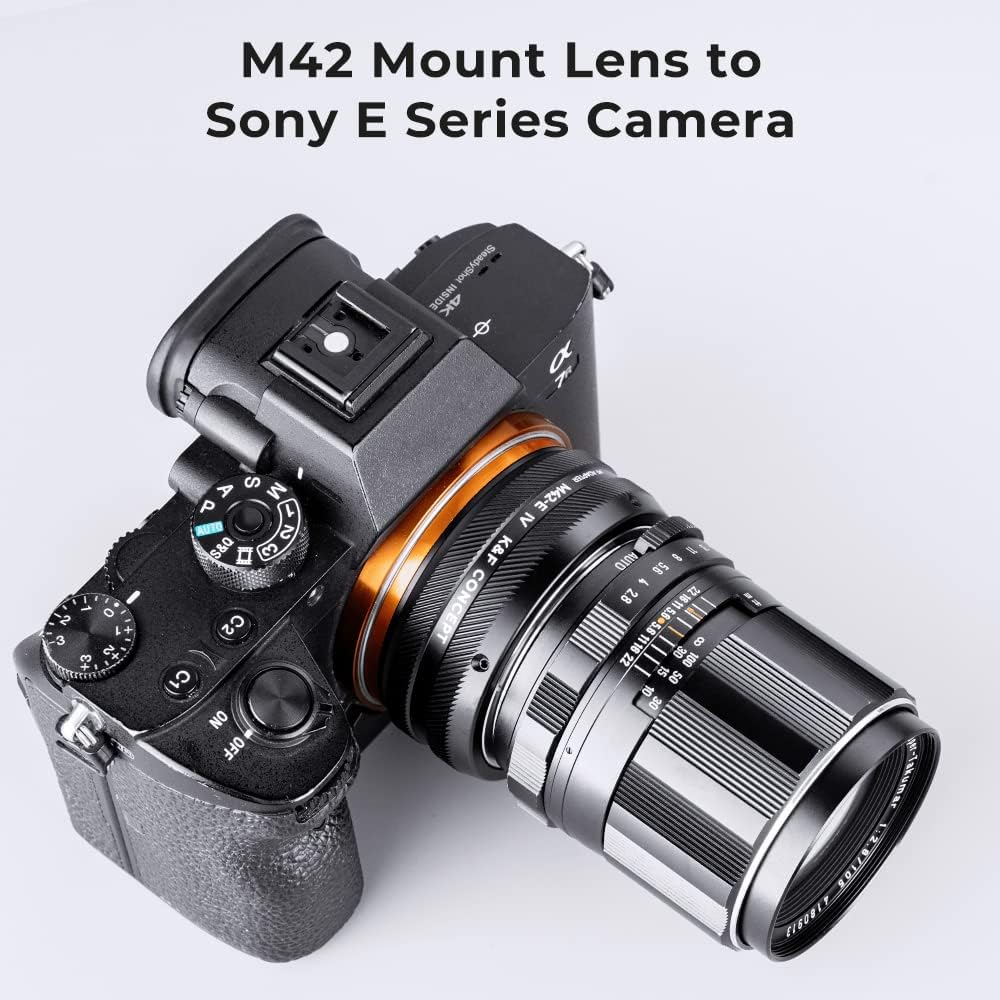 Thumbnail 2 de K&F CONCEPT Lens Mount Adapter M42-NEX IV – M42-Objektive manuell an Sony E Mount nutzen