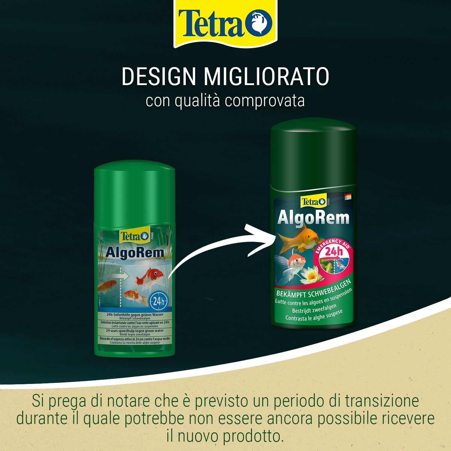 Thumbnail 2 de Tetra Pond AlgoRem 500 ml: rimuove rapidamente le alghe sospese per un laghetto limpido