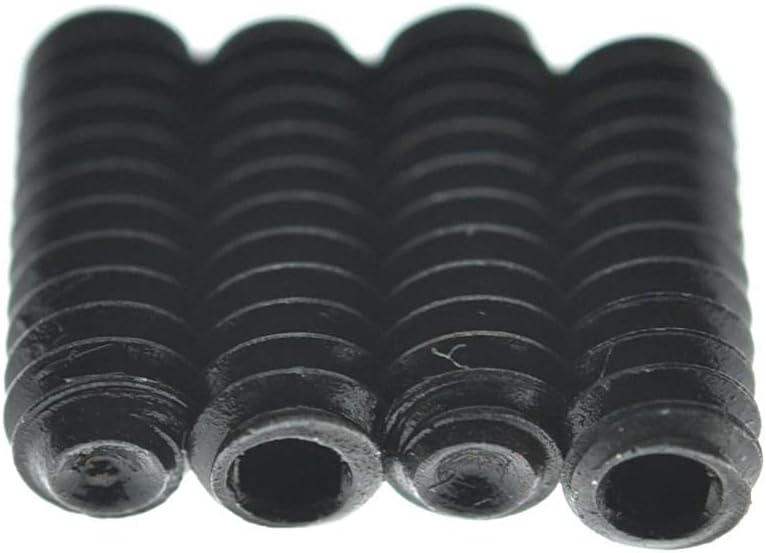 Detalle de Dopro 2xK1658-Dopro M3x8mm Black Guitar Saddle Height Screws, 100-Pack