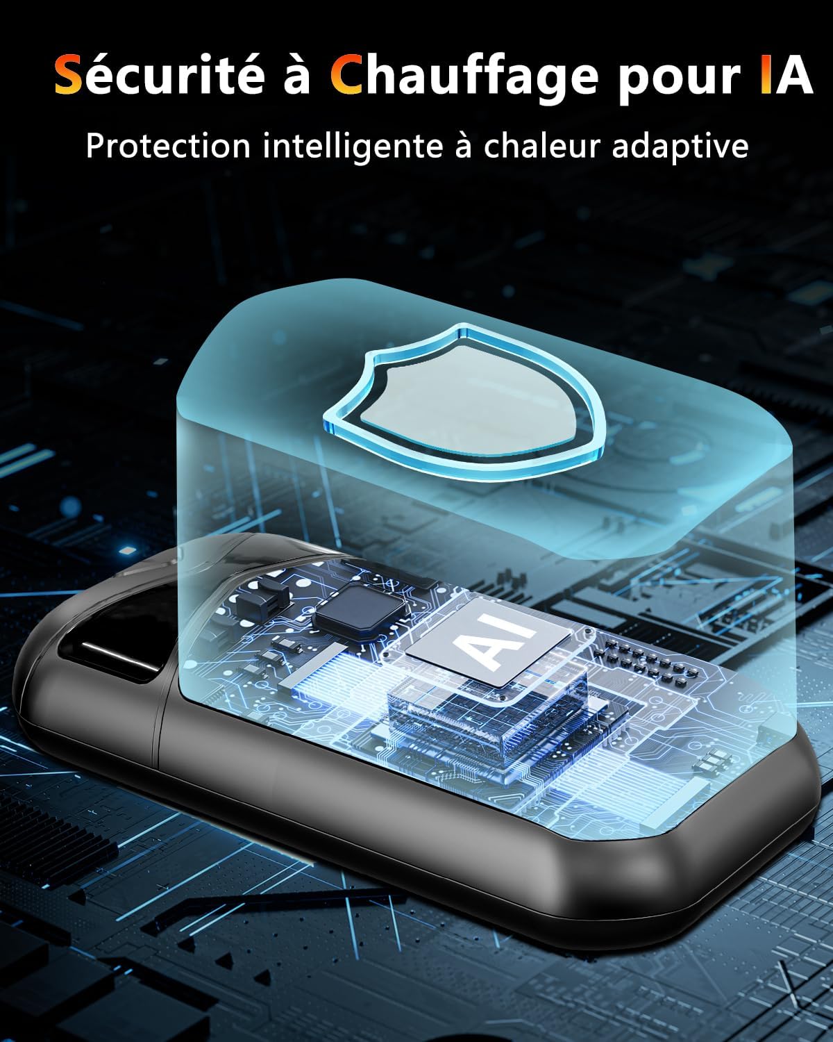 Detalle de DDKJ Chaufferette main rechargeable 7000 mAh — 2 pièces