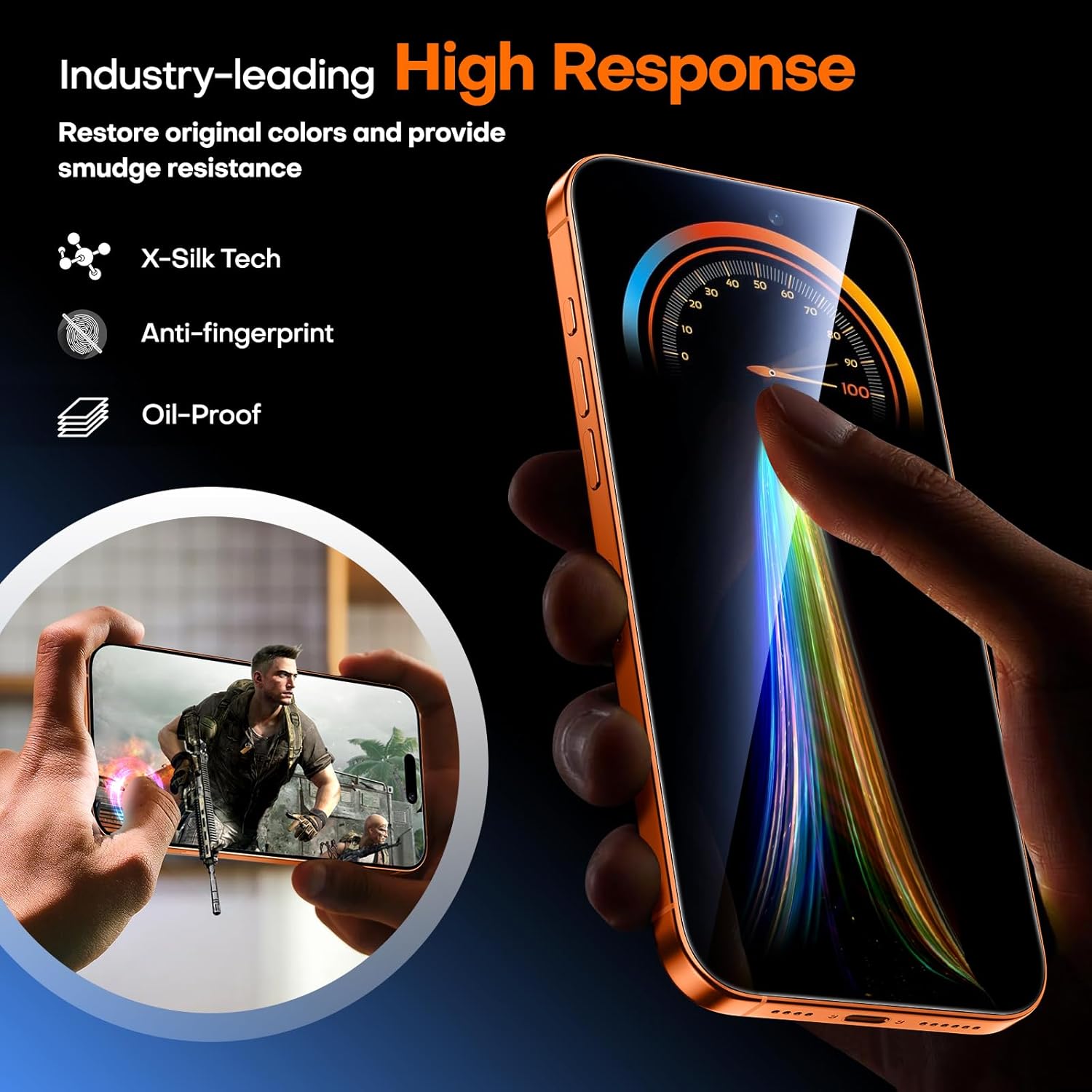 Thumbnail 5 de TAURI Designed for iPhone 17 Pro screen protector – 2-pack 9H tempered glass + dust-free installation tool