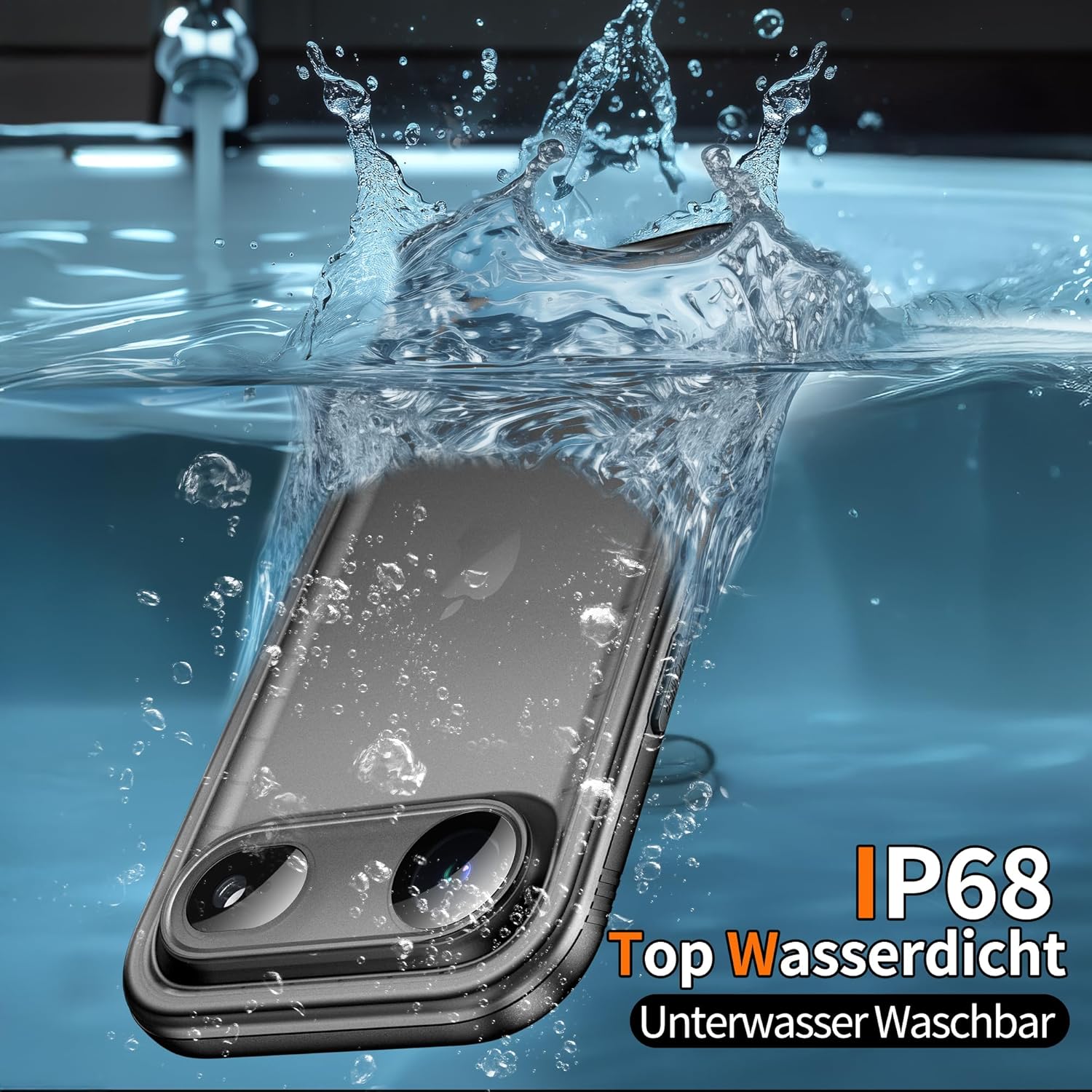 Detalle de Cozycase TOP Militärschutz für iPhone Air – wasserdichte 360° Panzerhülle mit Display‑ und Kameraschutz
