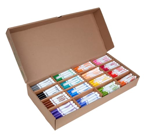 Detalle de Crayola Broad Line Markers Classpack (256 Ct): Bulk Classroom Markers for Schools
