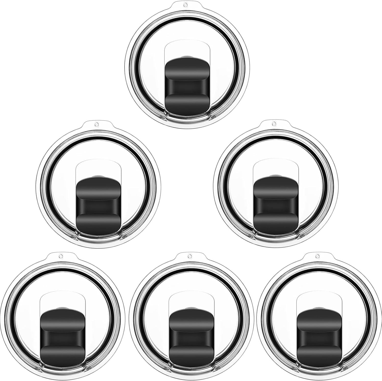 Detalle de SOONSURE SS1225 20 oz Tumbler Replacement Lids, 6-Pack with Magnetic Slider