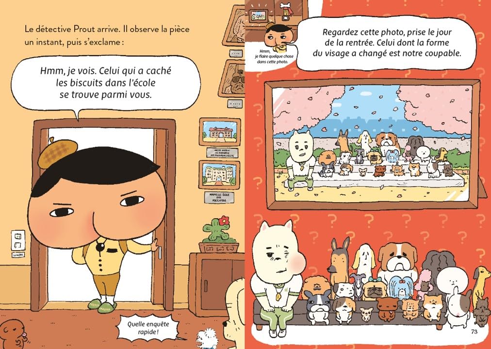 Detalle 1 de Détective Prout – Tome 4: L'énigme du gentilhomme cambrioleur, illustrerad barnbok
