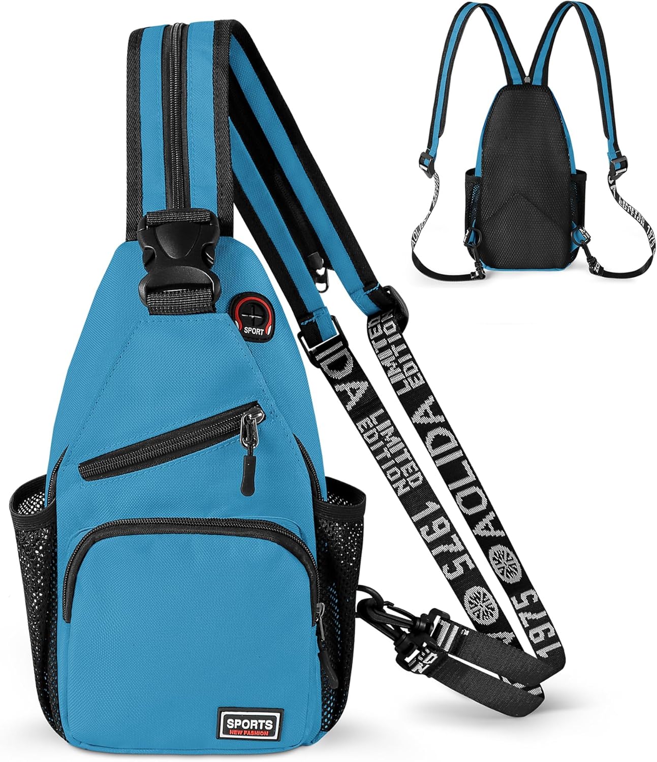 Detalle 2 de Geestock convertible crossbody sling bag for men & women – waterproof daypack/chest bag