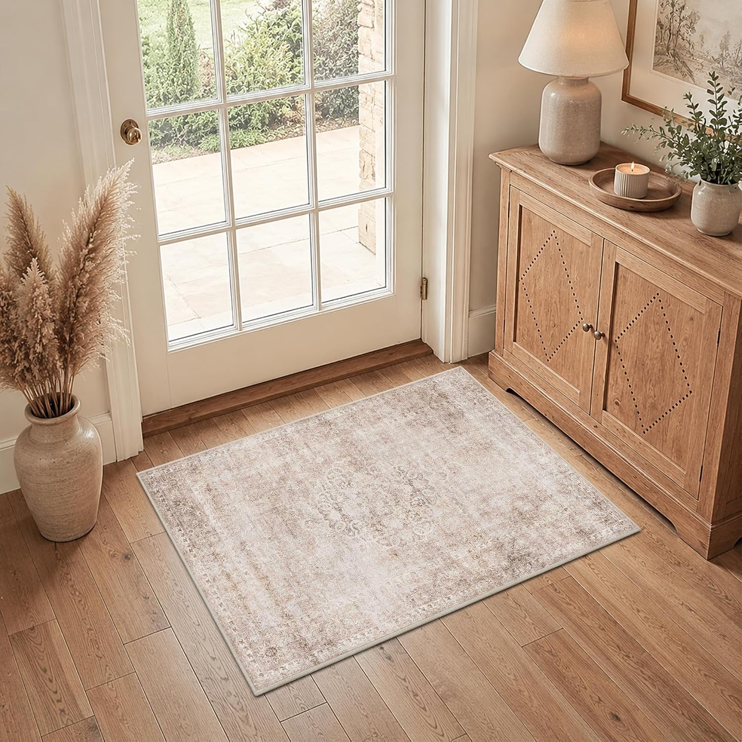 HelloTree Washable Rugs 5x7 Vintage Boho Area Rug 🏡