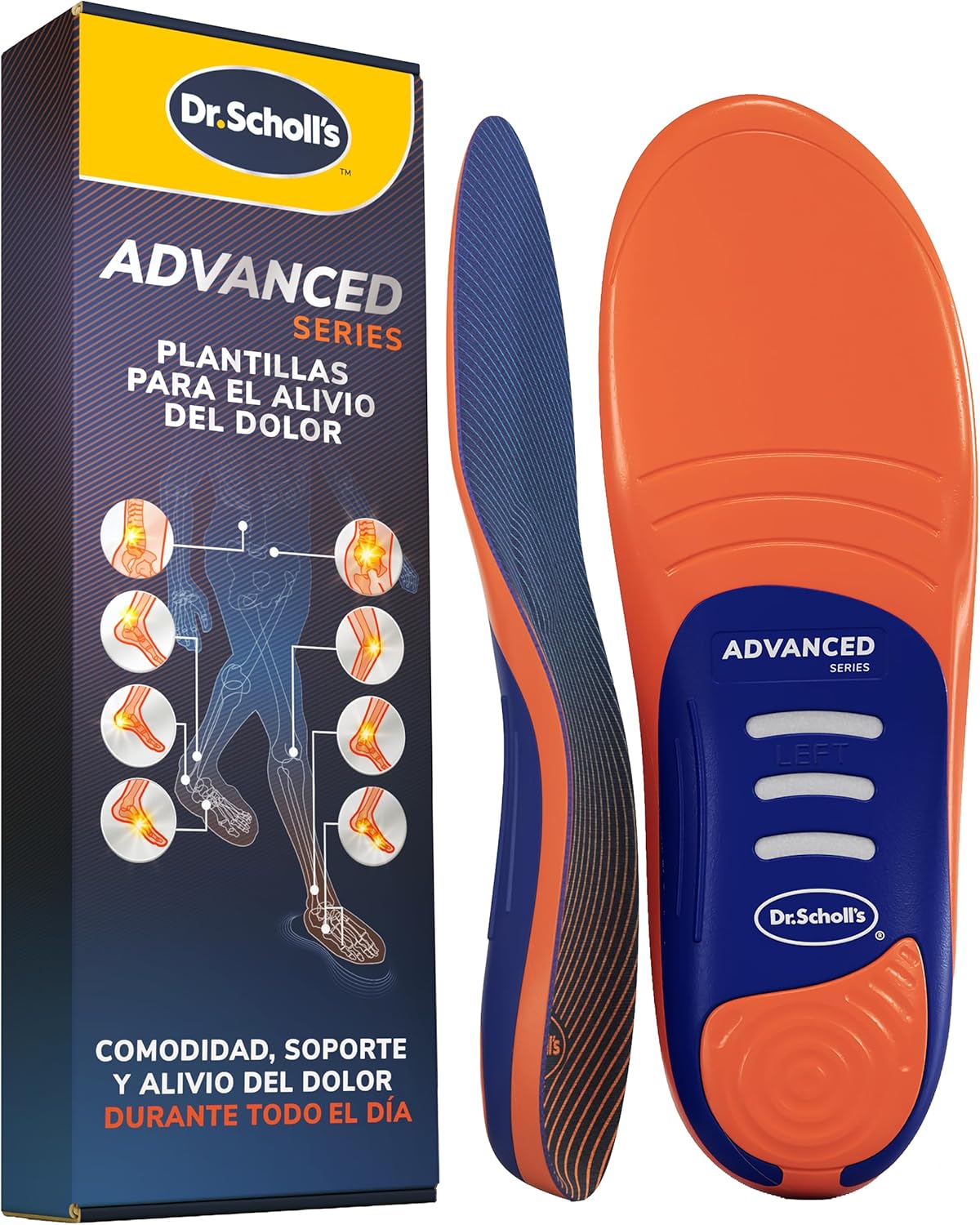 Detalle de Dr. Scholl’s Plantillas Advanced Pain Relief 43.5-44