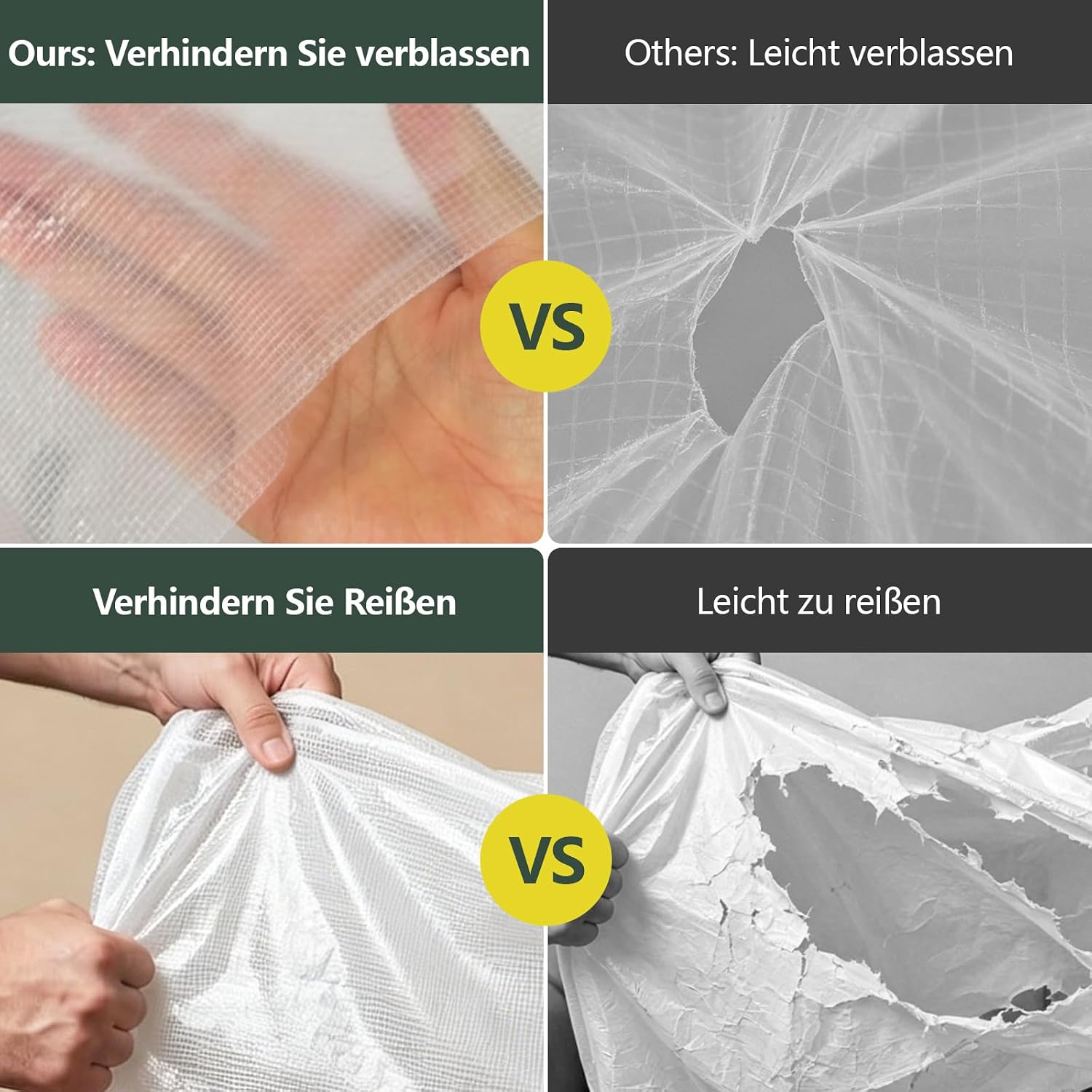 Detalle de PATIO PLUS runde Terrassenmöbelabdeckung 130x71 cm – wasserdicht, winddicht, Anti-UV