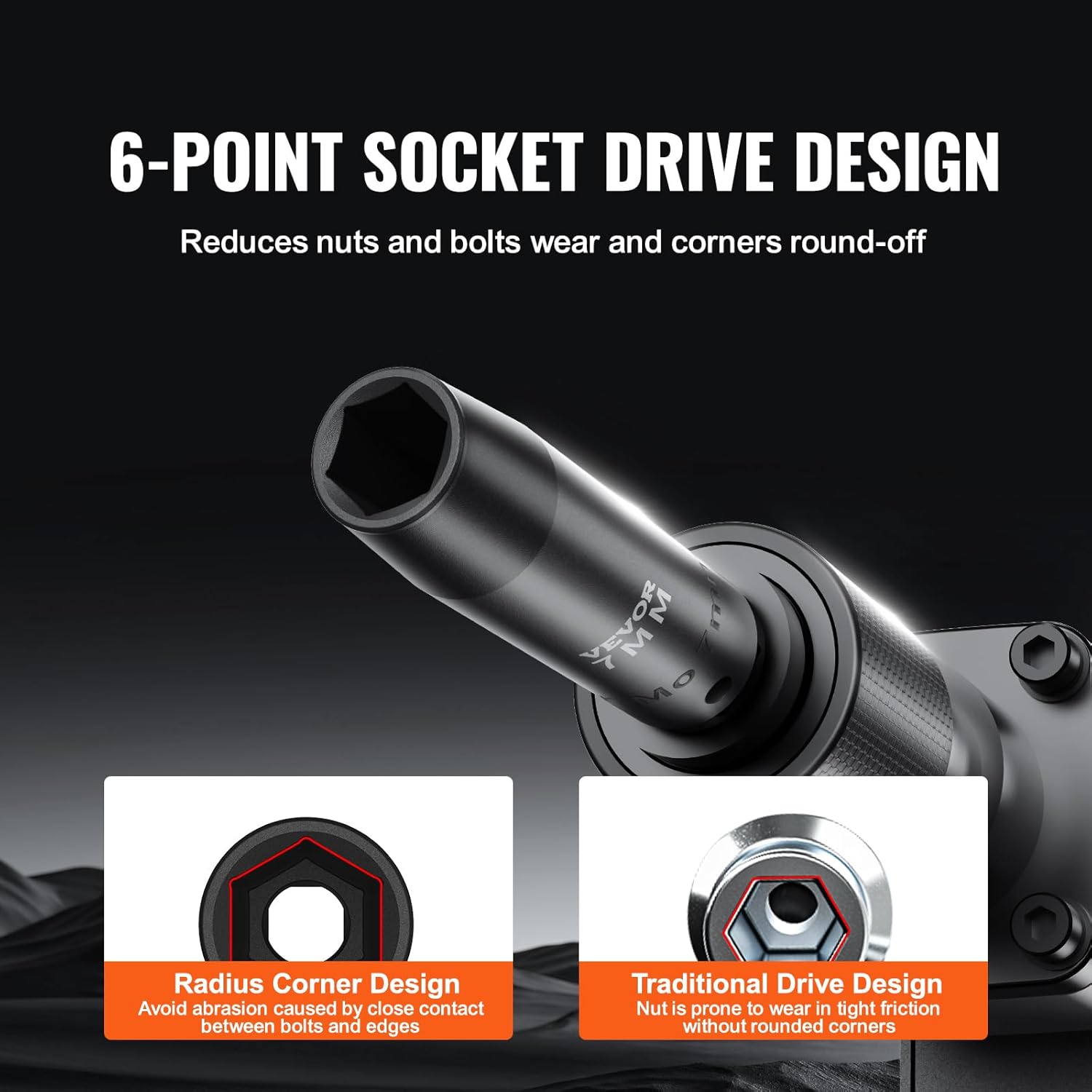 Detalle 2 de VEVOR 65-piece Impact Socket Set