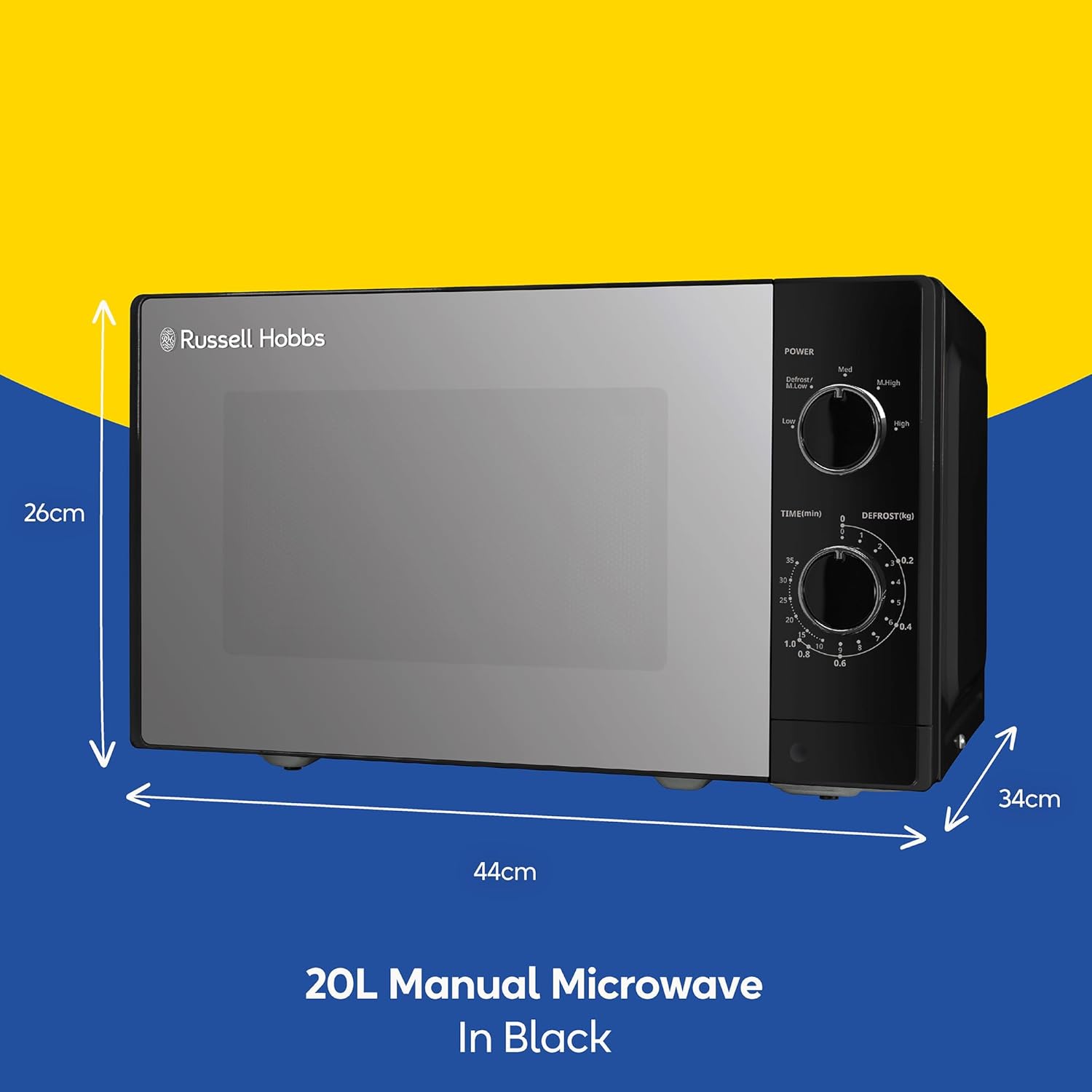 Detalle 2 de Russell Hobbs RHM2027B 20L 800W Microwave