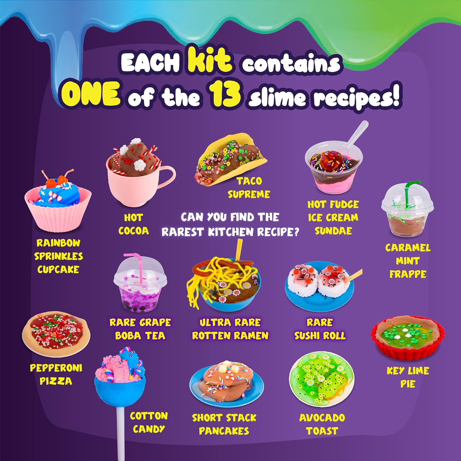 Thumbnail 2 de Ooey Gooey Slime Surprise Mystery Food Slime Kit, Scented and Stretchy
