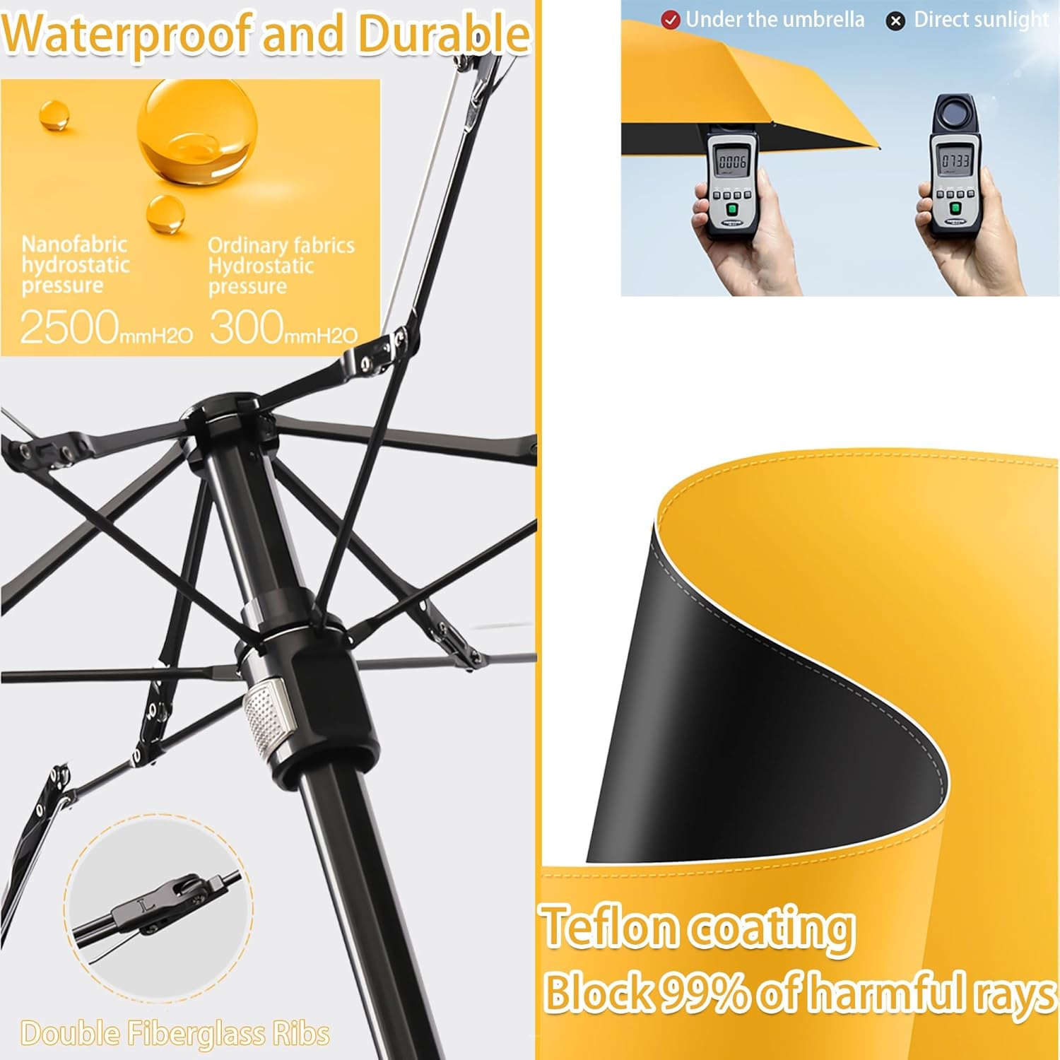 Thumbnail 5 de Mini Travel Folding Umbrella with Micro Button Handle — Ultra-Portable UV Shield for Everyday Use