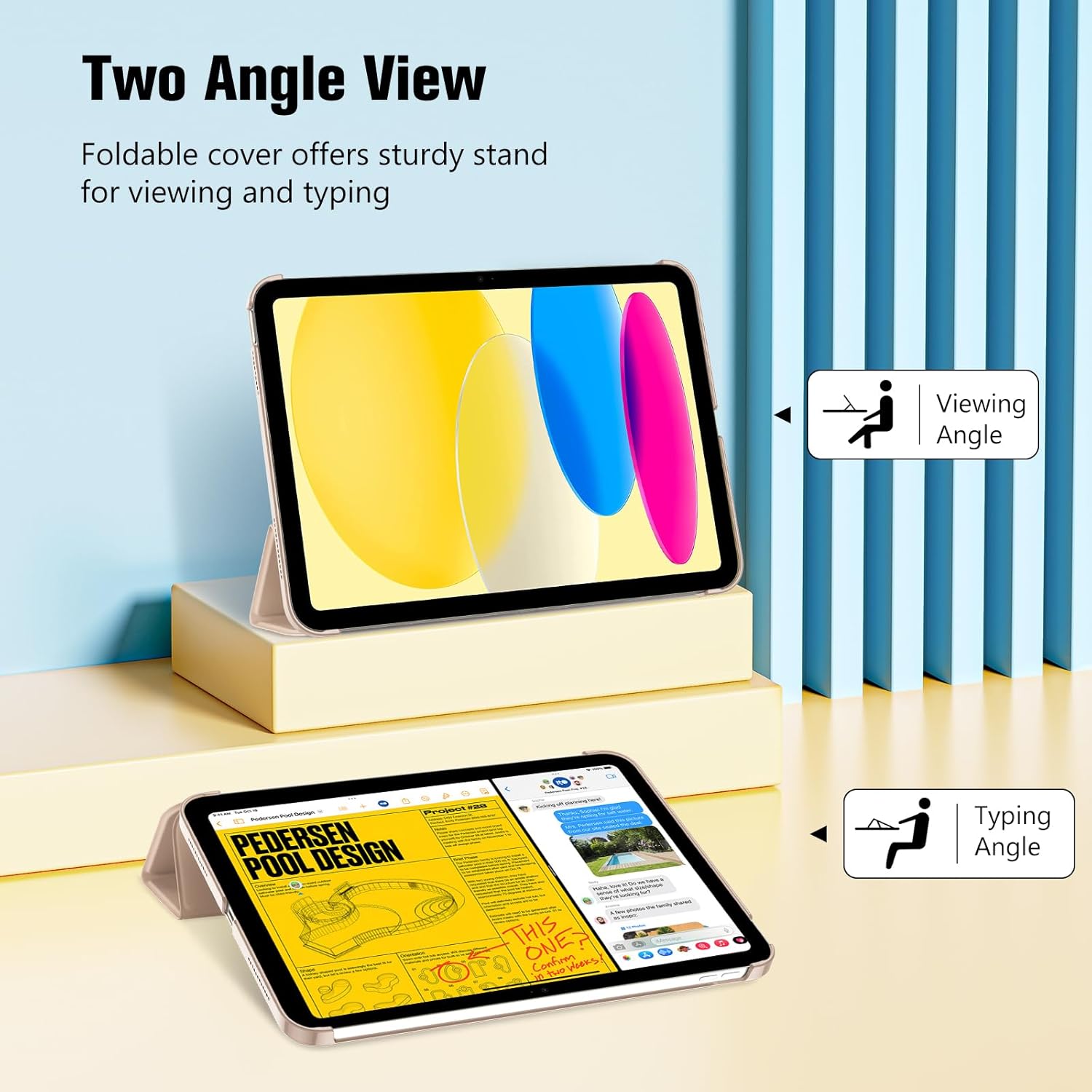 Detalle de ProCase for iPad (A16) 11th Gen / iPad 10th Gen 10.9" Slim Smart Cover Case