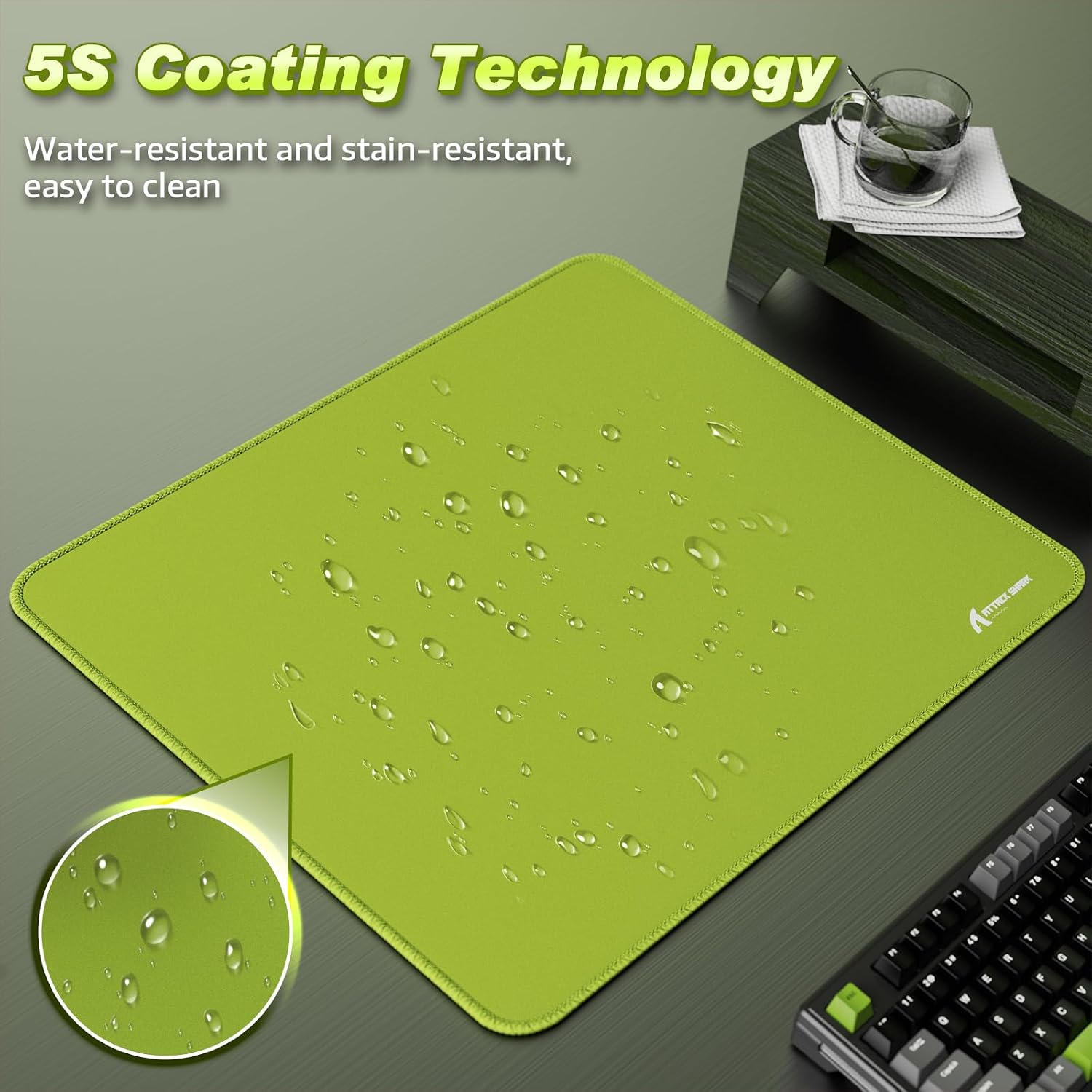 Thumbnail 3 de ATTACK SHARK CM02 gaming mouse pad 450x400