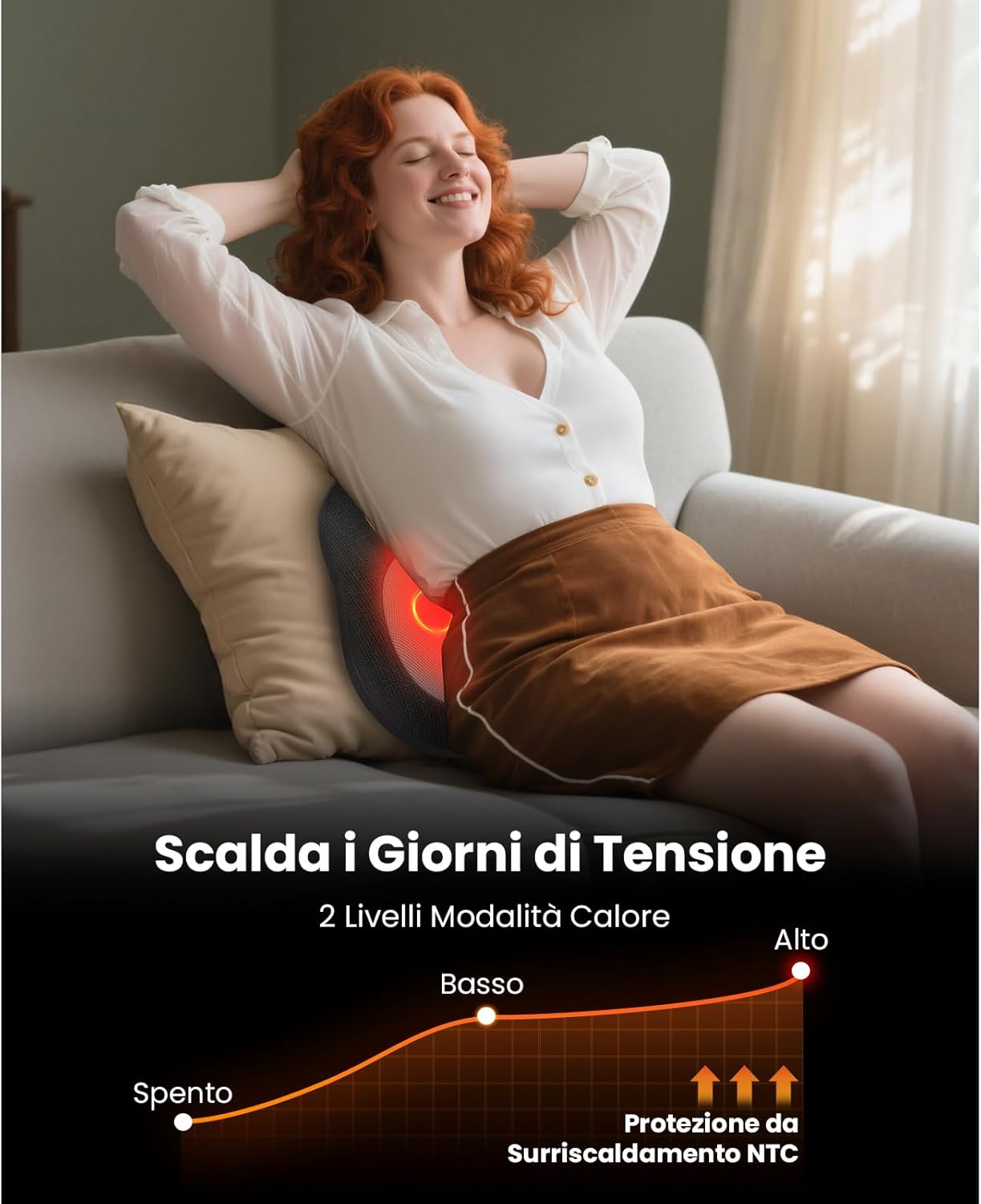 Thumbnail 5 de BOB AND BRAD EZBack Go massaggiatore per schiena e collo con calore 3D Shiatsu e supporto ergonomico