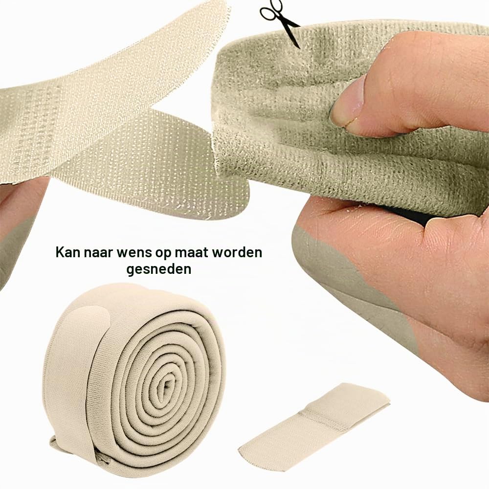 Detalle 1 de Aoreun verstelbare armriem 160 cm, beige, licht en zacht gevoerd