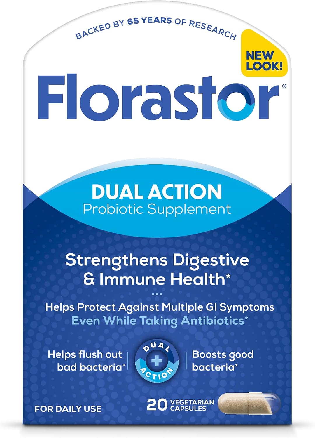 Detalle de Florastor Probiotic Capsules, 20 Capsules
