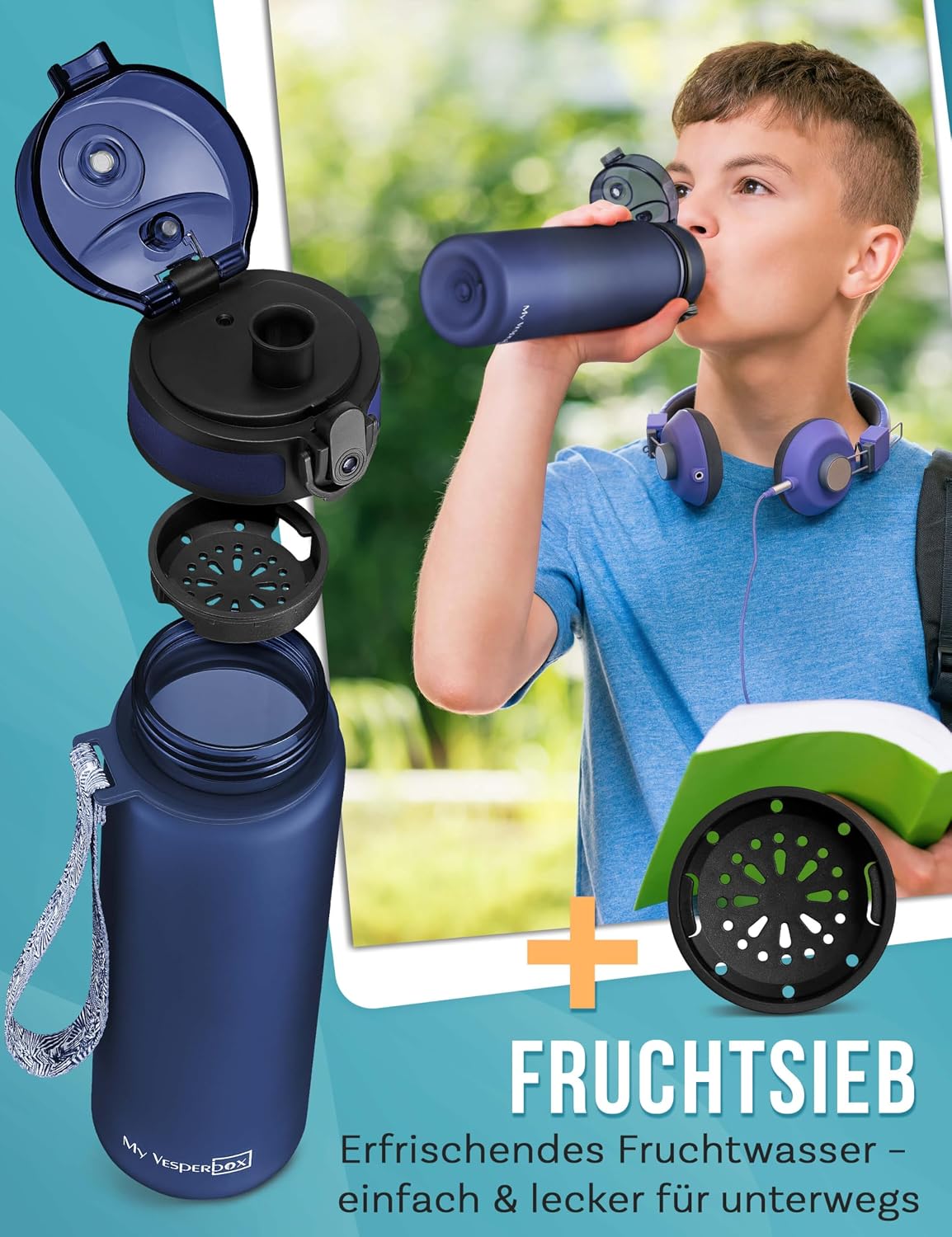 Thumbnail 3 de My Vesperbox Trinkflasche Kinder 500ML