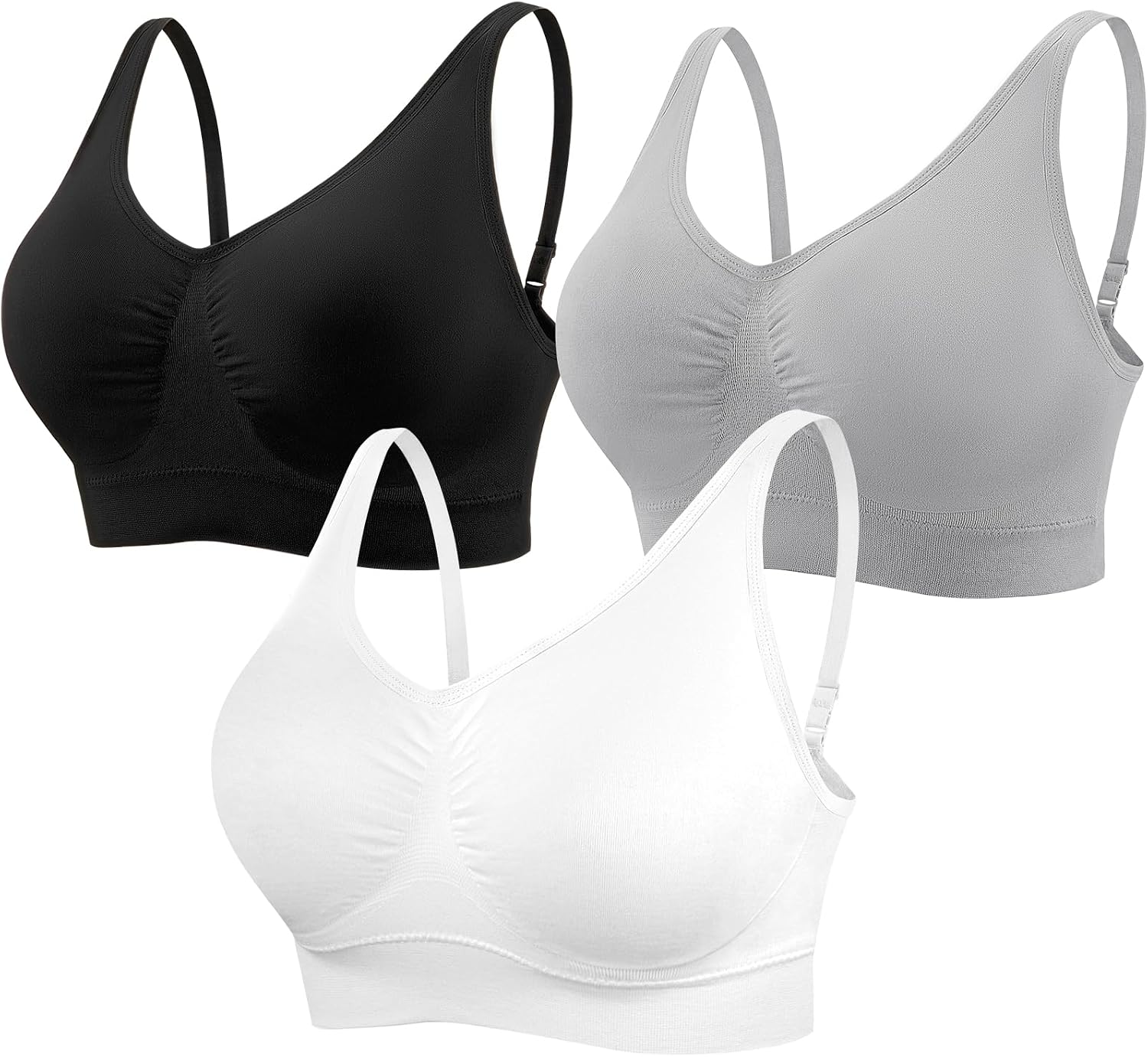 Thumbnail 6 de SIMIYA Wireless Sports Bra, 3-Pack