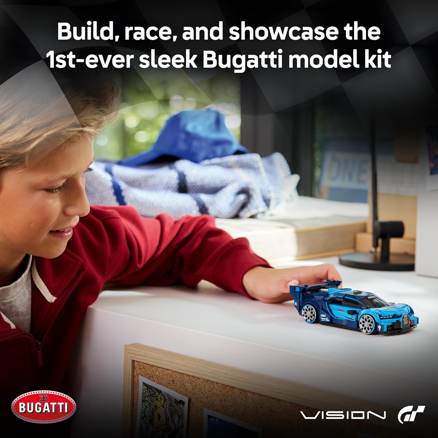 Thumbnail 1 de LEGO Speed Champions Bugatti Vision GT 77253 Hyper Sports Car model kit with minifigure driver