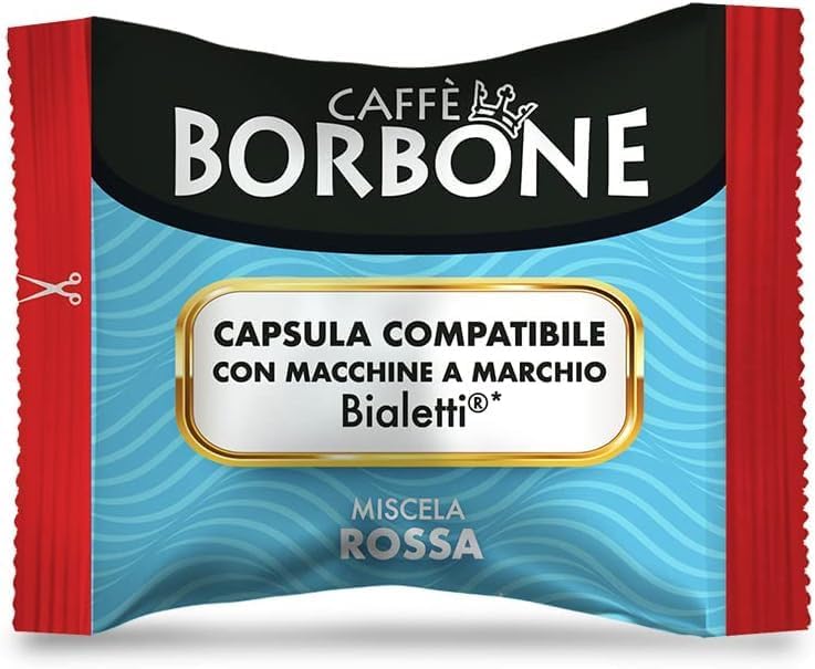 Detalle 2 de Caffè Borbone Roja - 50 Cápsulas ☕ Compatibles con Bialetti