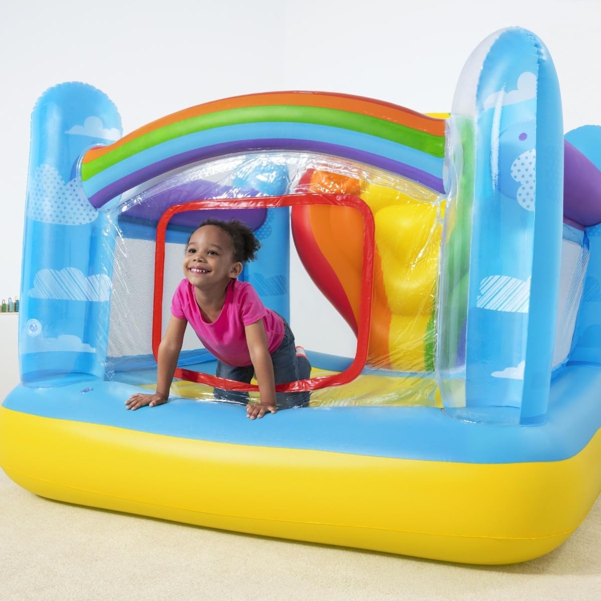 Detalle de Bestway 52269-4 Castello Gonfiabile Jumpin' Balloon – divertimento gonfiabile per bambini dai 3 anni