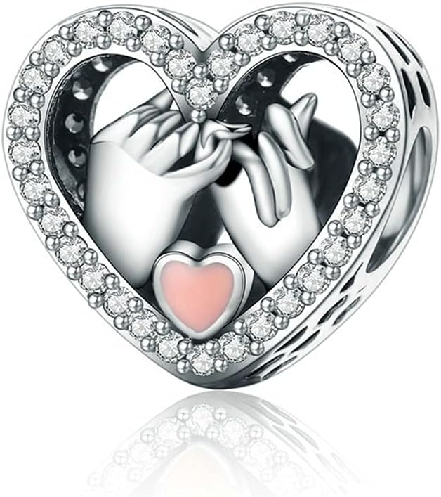 Thumbnail 5 de NINGAN Herz Charm-Anhänger 'I Love You' aus 925er Sterling Silber – Charm Bead für europäische Armbänder und Halsketten