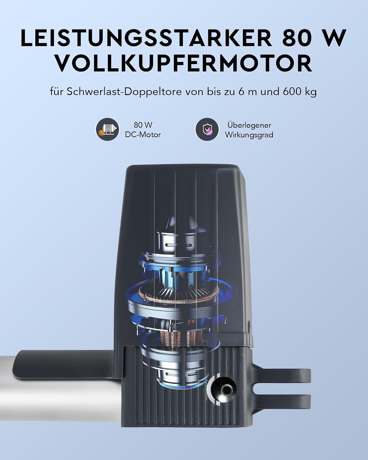 Detalle 2 de CO-Z Automatischer Flügeltorantrieb 80 W 🏡