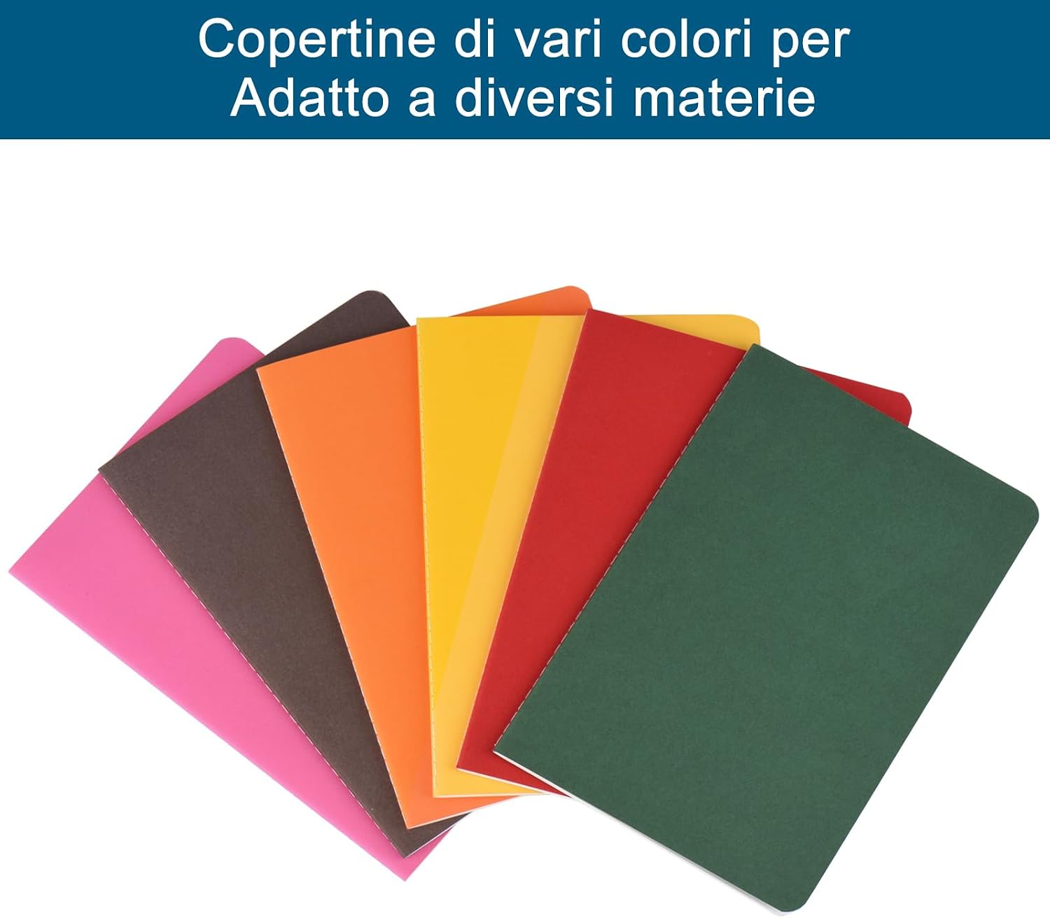 Detalle 2 de ZCZN-Quaderno Appunti A5: confezione da 12 quaderni rigati, 60 pagine ciascuno, carta FSC premium