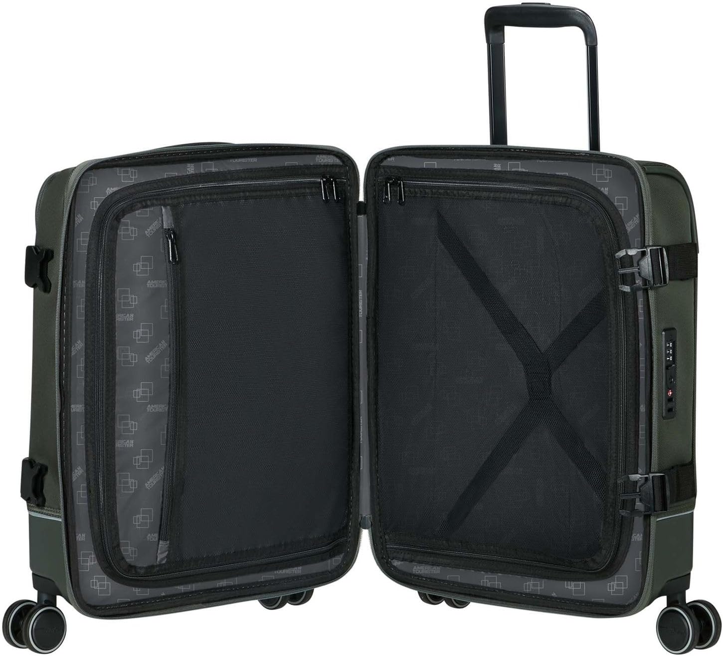 Thumbnail 6 de American Tourister Urban Track Spinner S 55 cm (41,5 L) bagaglio a mano verde Dark Khaki