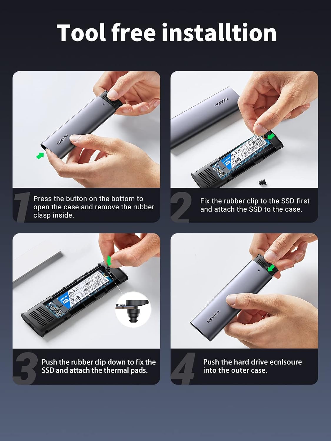 Thumbnail 6 de UGREEN M.2 NVMe Enclosure 10Gbps