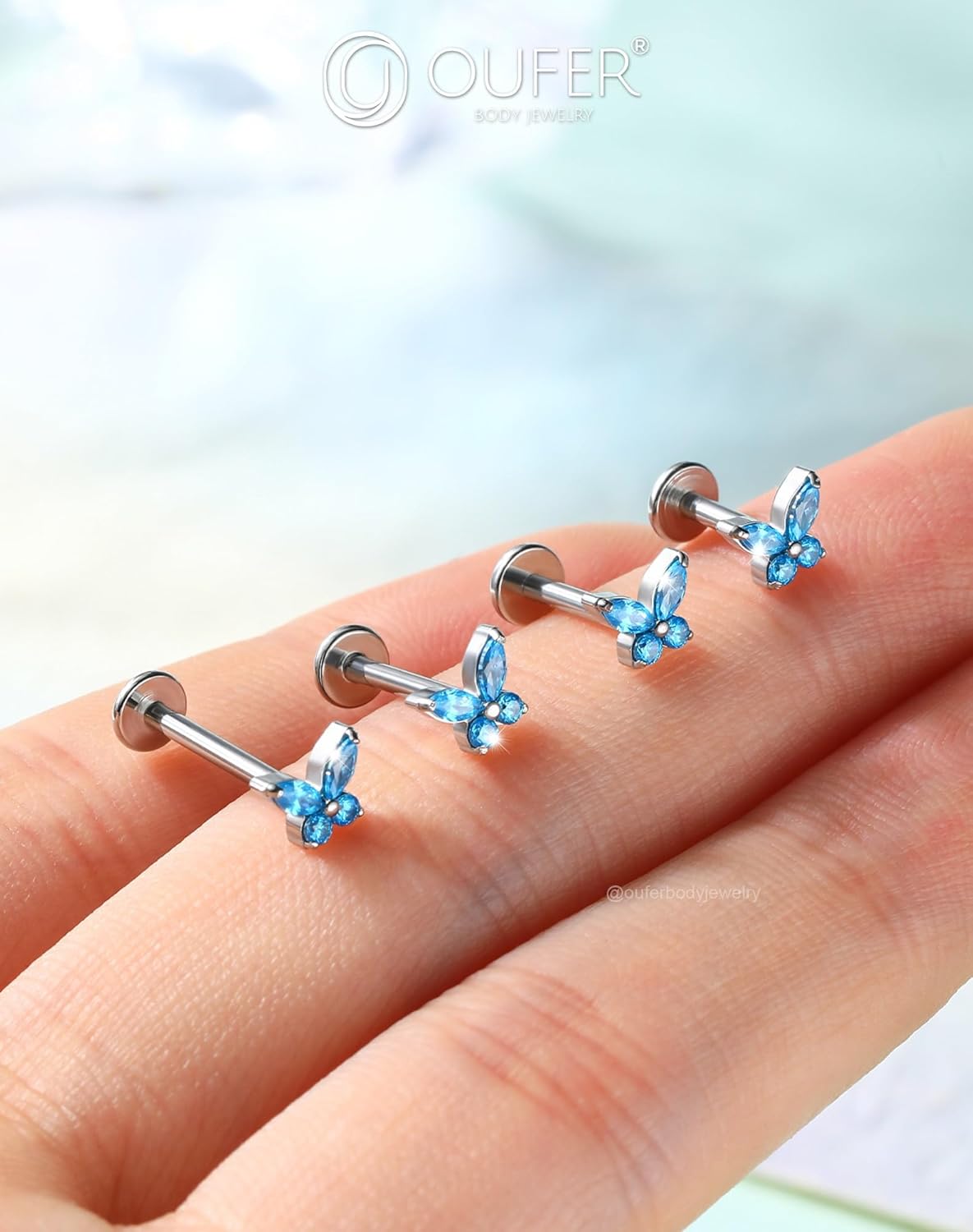Detalle 2 de OUFER Bijoux piercing 16G hypoallergénique