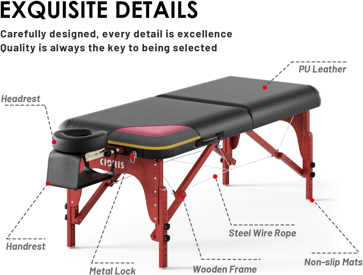 Thumbnail 5 de CLORIS 84" Luxury Massage Table 1500 lbs capacity