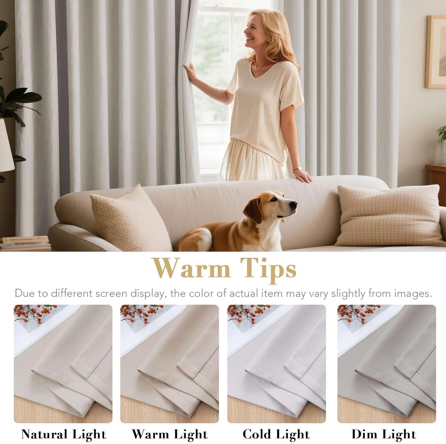 Thumbnail 4 de H.VERSAILTEX Blackout Curtains 63 Inch