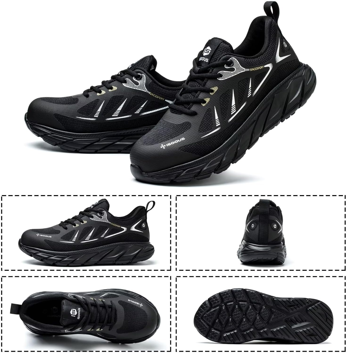 Thumbnail 1 de Scarpe antinfortunistiche leggere con punta in acciaio, suola antiscivolo e rete traspirante